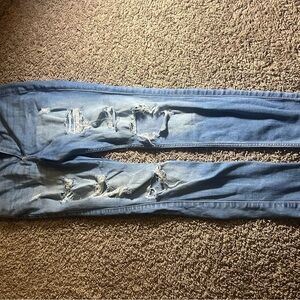 Hollister Blue Skinny Jeans with Classic Stitching